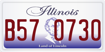 IL license plate B570730