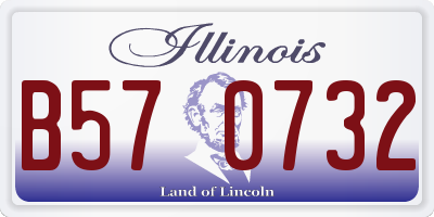 IL license plate B570732