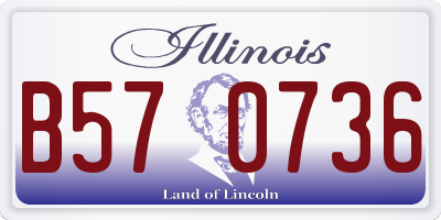 IL license plate B570736