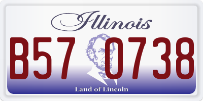 IL license plate B570738