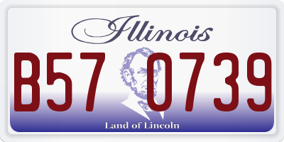 IL license plate B570739