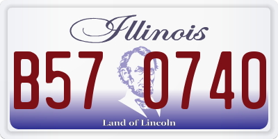 IL license plate B570740