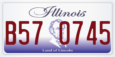 IL license plate B570745