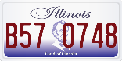 IL license plate B570748