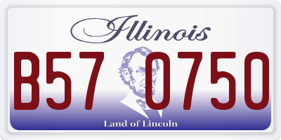 IL license plate B570750