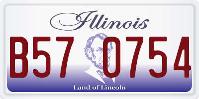 IL license plate B570754