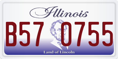 IL license plate B570755