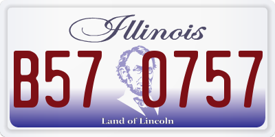 IL license plate B570757