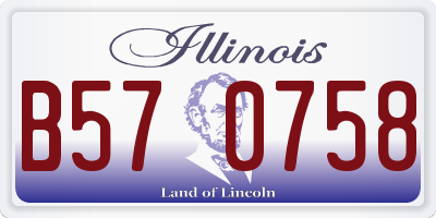 IL license plate B570758