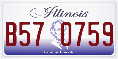 IL license plate B570759