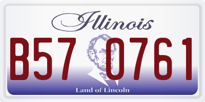 IL license plate B570761