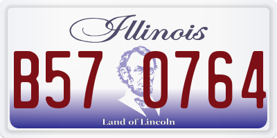 IL license plate B570764