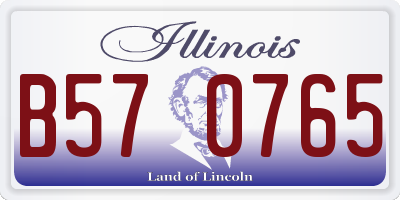 IL license plate B570765