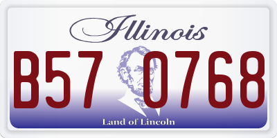 IL license plate B570768