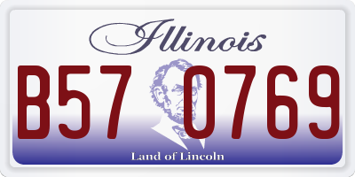 IL license plate B570769