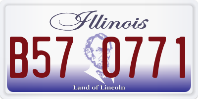 IL license plate B570771