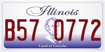 IL license plate B570772