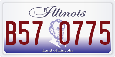 IL license plate B570775