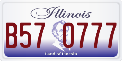 IL license plate B570777