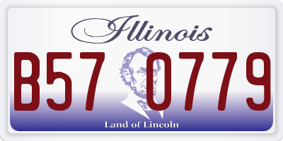 IL license plate B570779