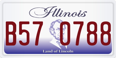 IL license plate B570788