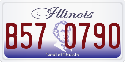 IL license plate B570790
