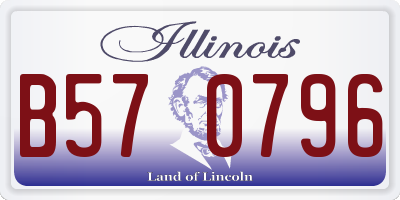 IL license plate B570796