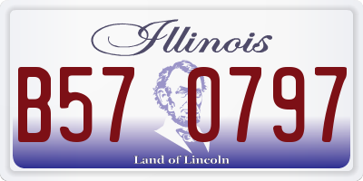 IL license plate B570797