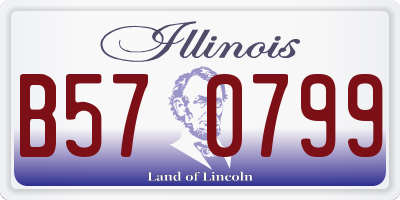 IL license plate B570799