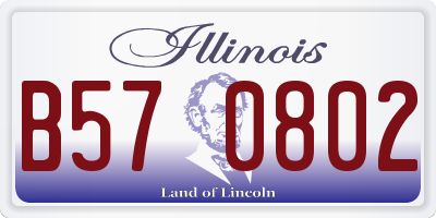 IL license plate B570802