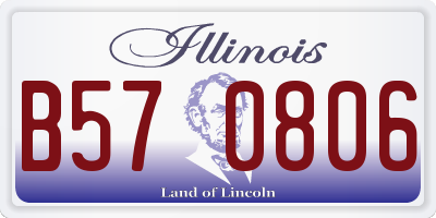 IL license plate B570806