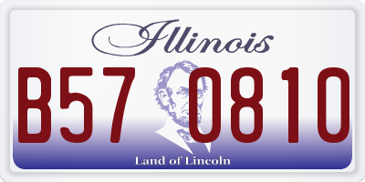 IL license plate B570810