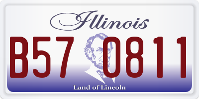 IL license plate B570811