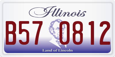 IL license plate B570812