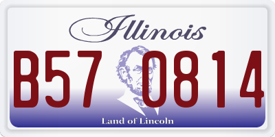 IL license plate B570814
