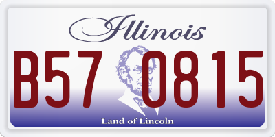 IL license plate B570815