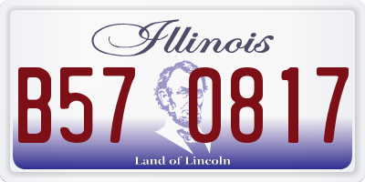 IL license plate B570817
