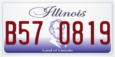 IL license plate B570819