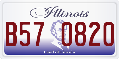 IL license plate B570820