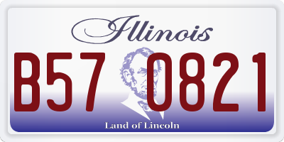 IL license plate B570821