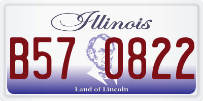 IL license plate B570822
