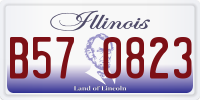 IL license plate B570823