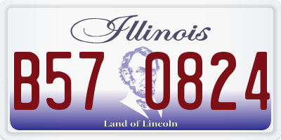 IL license plate B570824