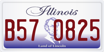 IL license plate B570825