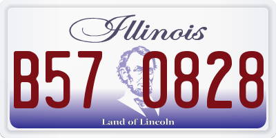 IL license plate B570828