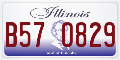 IL license plate B570829