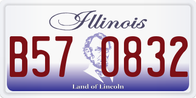 IL license plate B570832