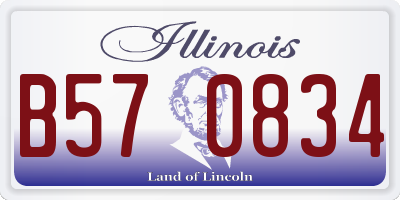 IL license plate B570834