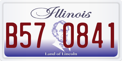 IL license plate B570841