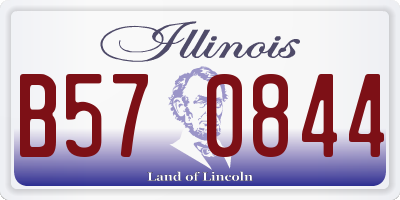 IL license plate B570844